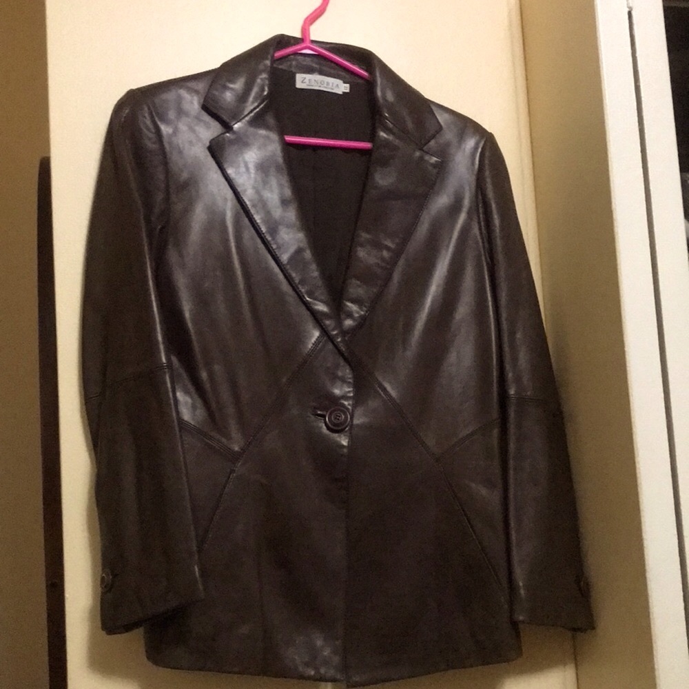 So soft Leather Blazer